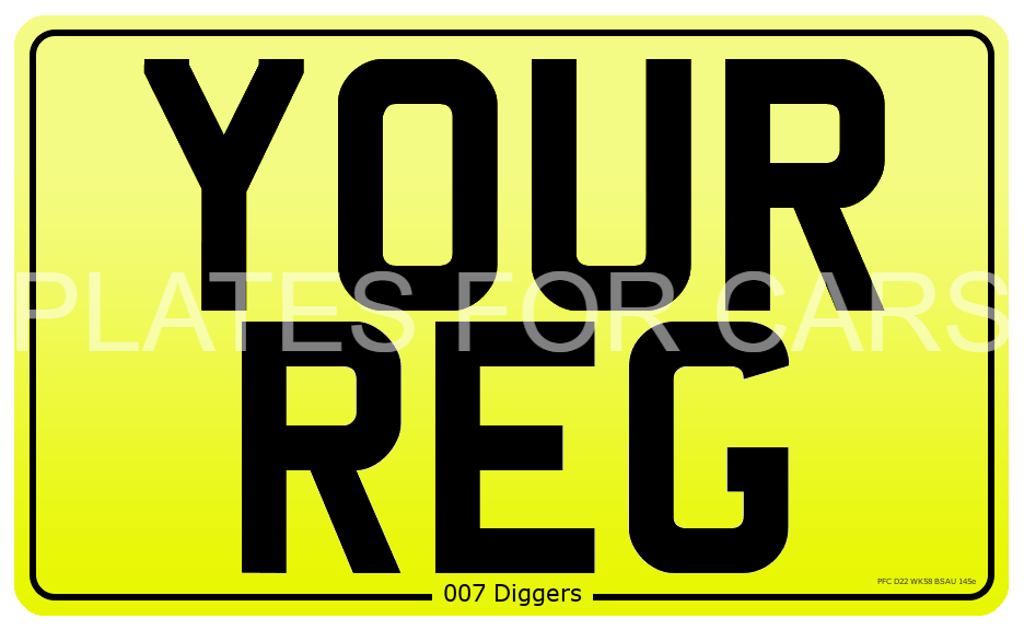 Number Plate - Rear Motorcycle / Quad