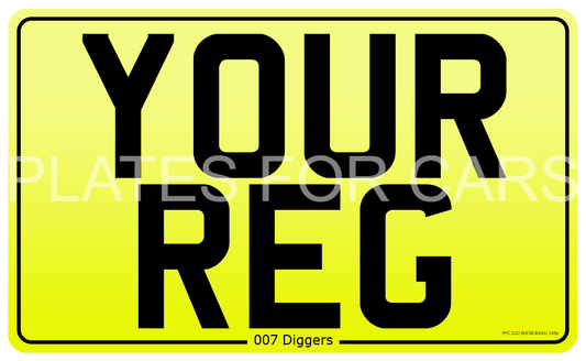 Number Plate - Rear Motorcycle / Quad