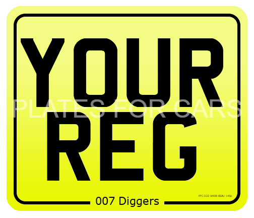 Number Plate - Rear Numberplate Square